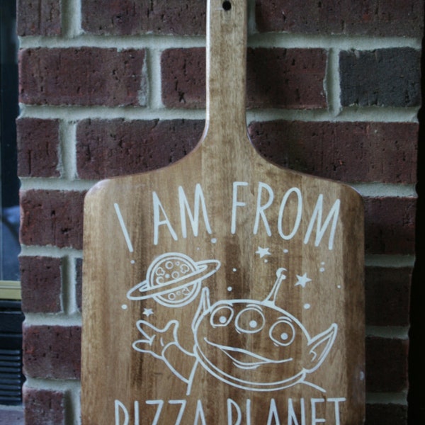 Outer space pizza paddle.