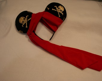 Pirate inspired mouse ears