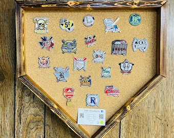 18” Baseball Homeplate Pin Display Case Holder