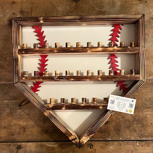 Baseball Homeplate 28 Ring Display Case Holder