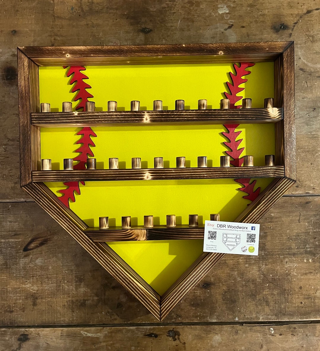 Display Racks For Softball Rings Softball Homeplate 28 Ring Display Case Holder - Etsy