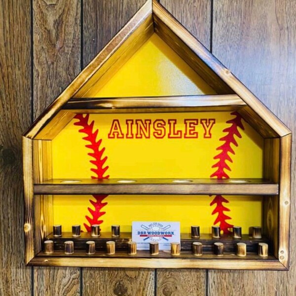 Softball Trophy Display Etsy