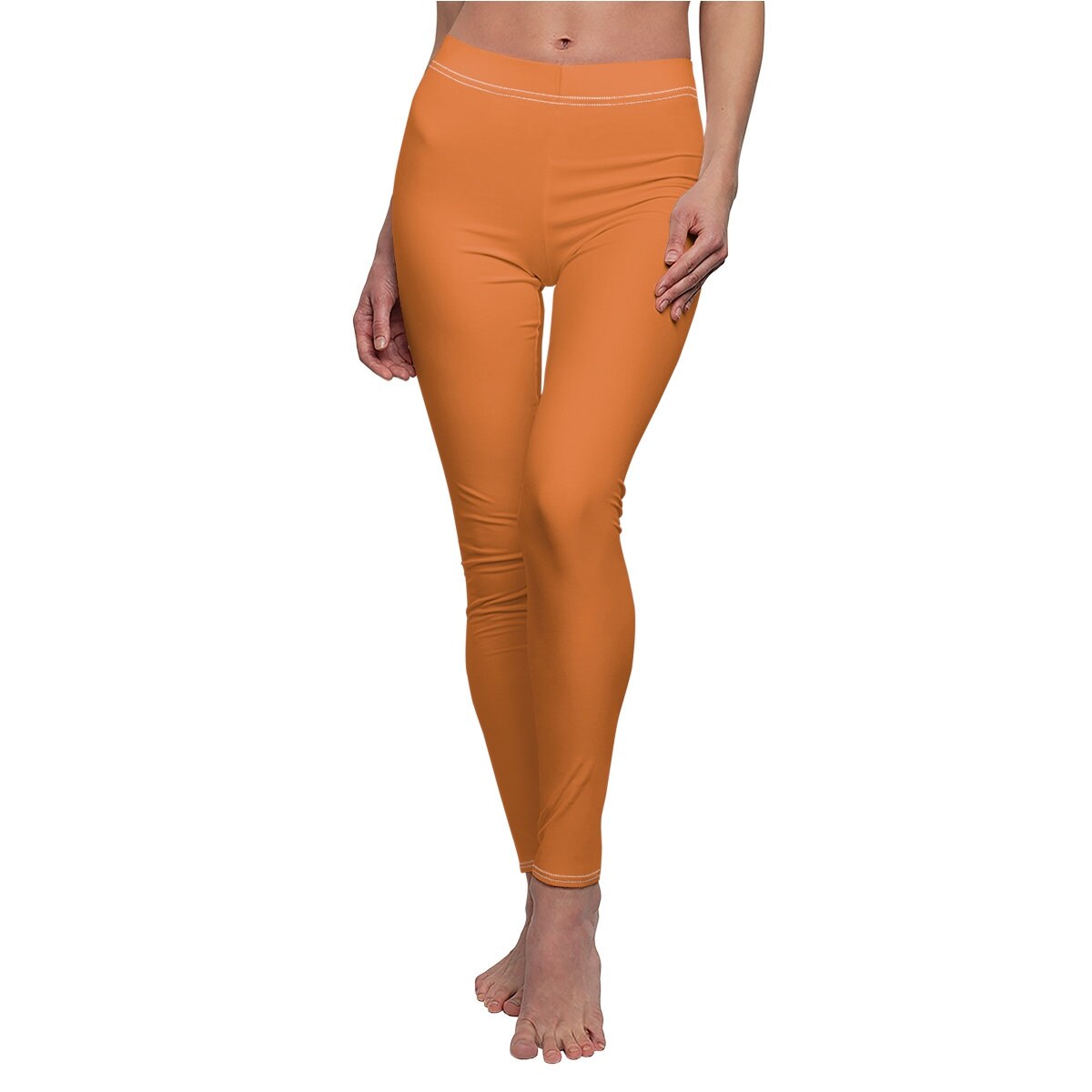Orange Leggings Witchy Halloween 