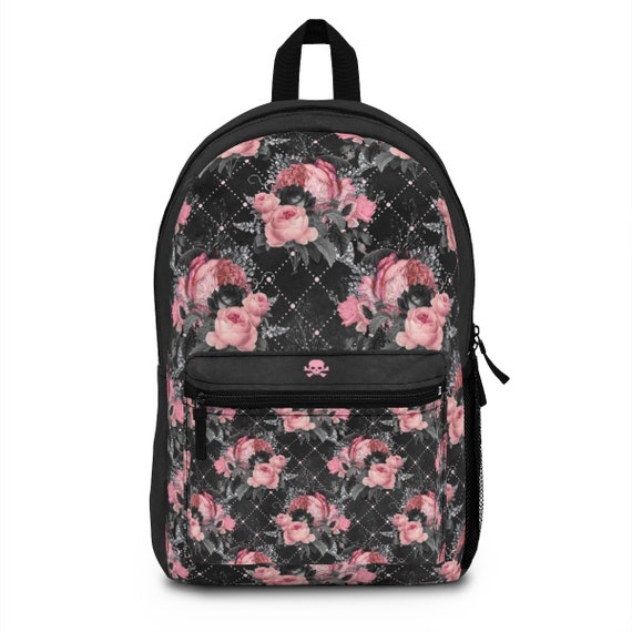 Diamonds Floral Backpack Gift Pink 