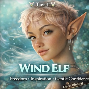 Compañero espiritual elfo del viento de nivel 1 / Libertad, claridad y confianza serena