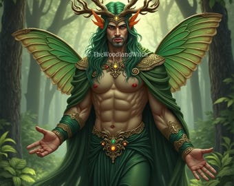 Woodland Fae King Spirit: Sylvan Sovereign, Divine Masculine Spirit Companion Direct Binding
