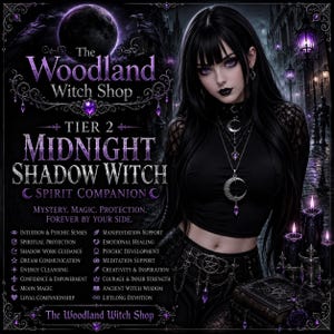 Tier 2 Midnight Shadow Witch Spirit Companion