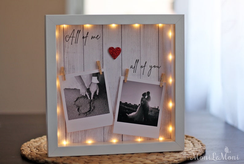 Unique love frame All of me loves all of you Anniversary Etsy