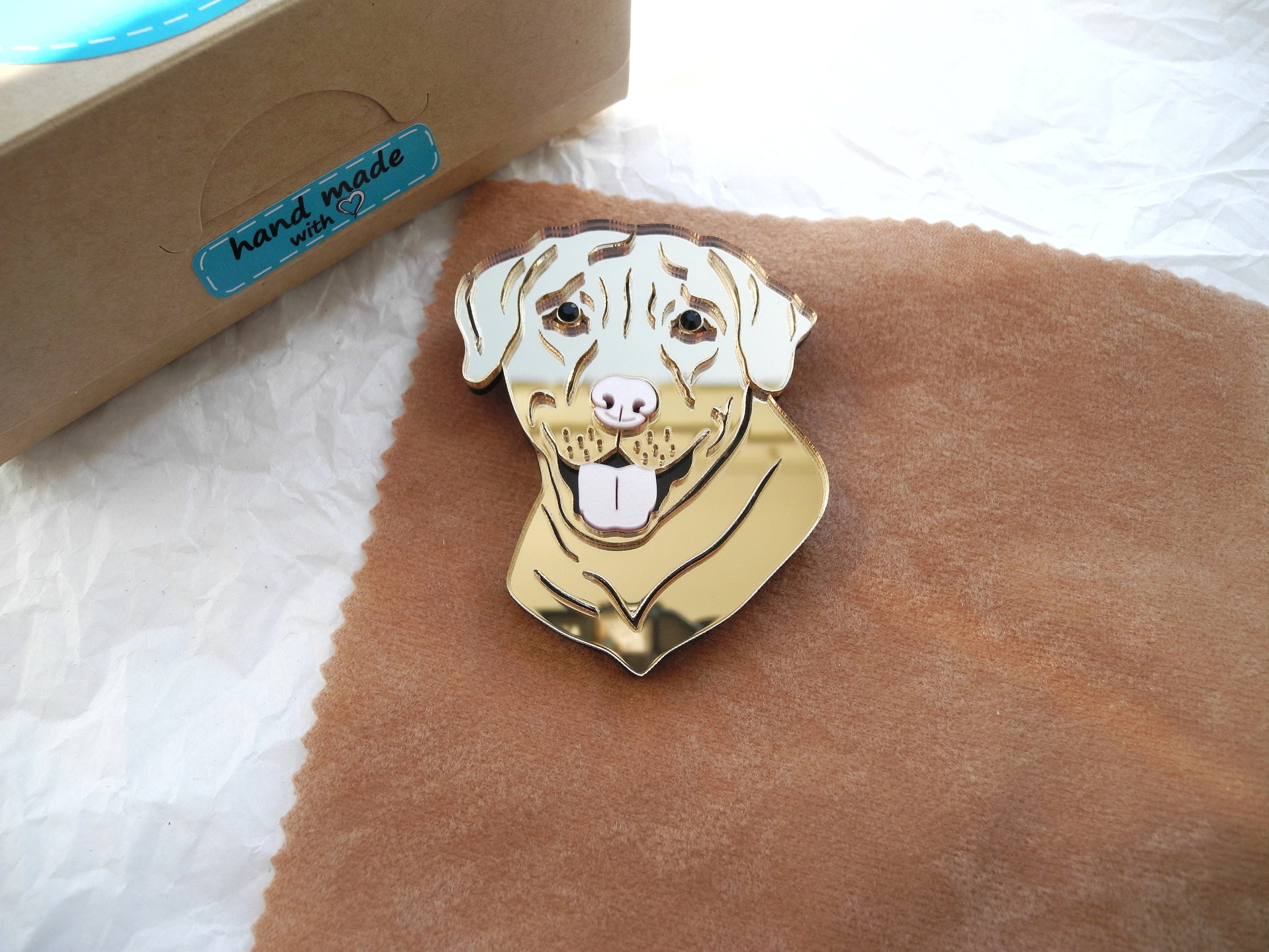 labrador brooch