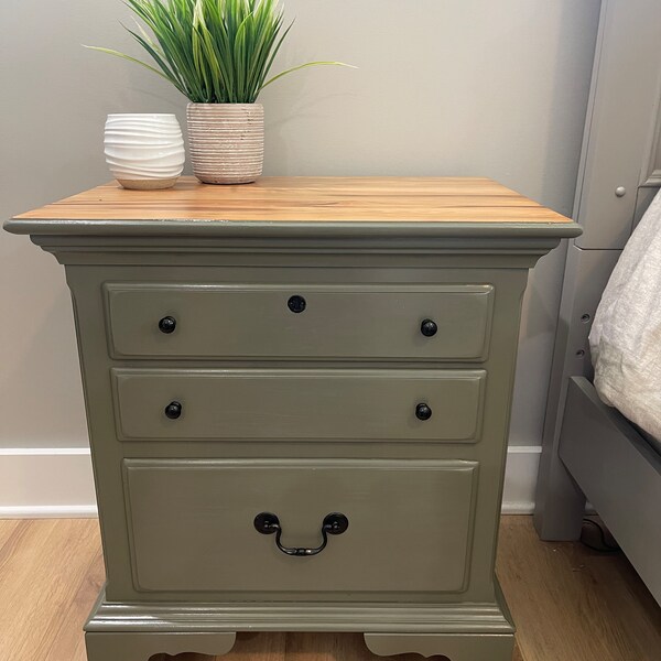 Sage Green Nightstand Etsy