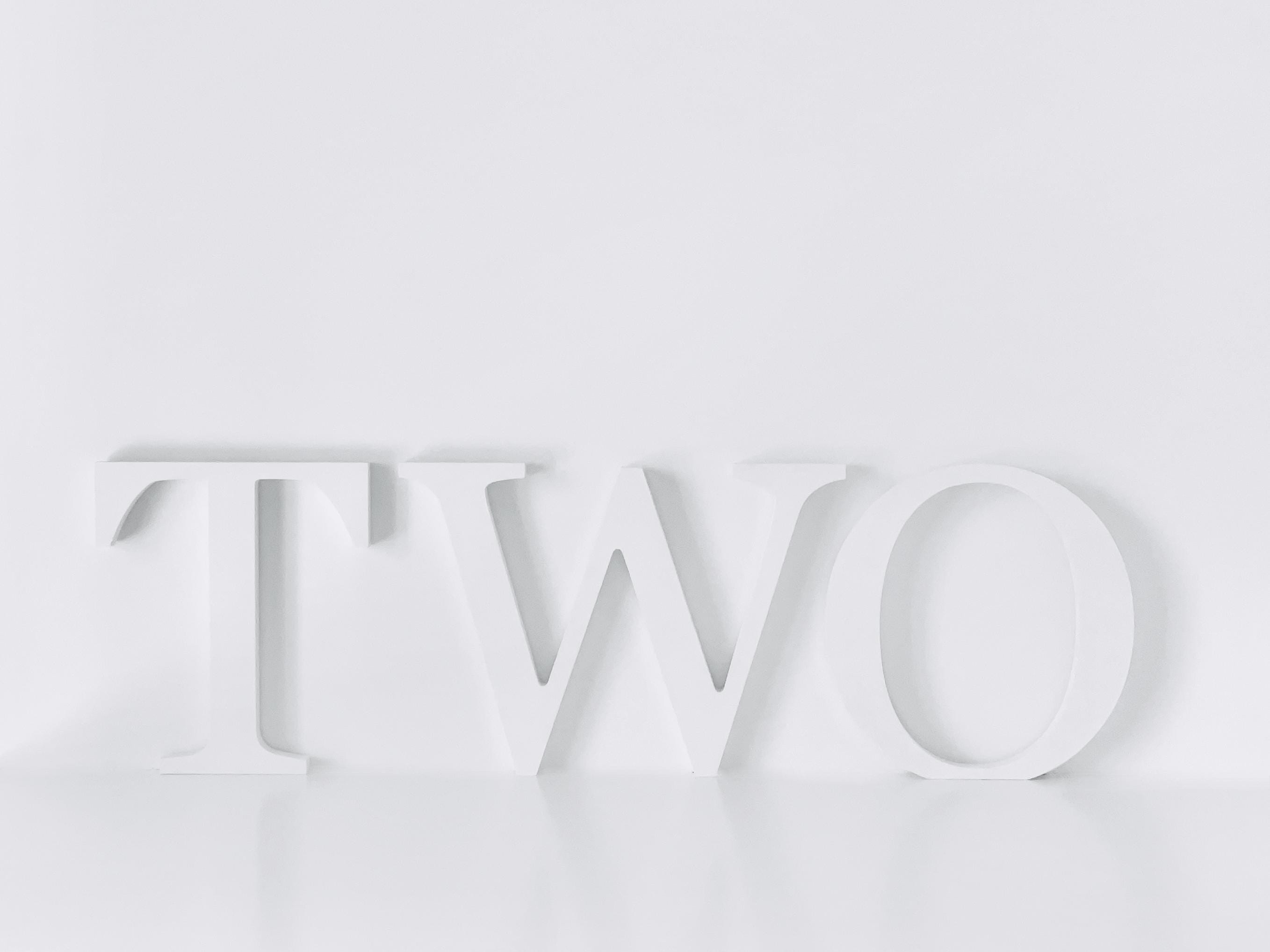 The One Lettering Freestanding Wooden ONE Letters, First Birthday Photo Prop, White ...