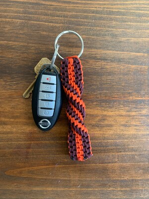 Porte-clés Paracord Spiralé Avec Clip Ceinture - Robustesse Pour Police, Pompiers, Outdoor