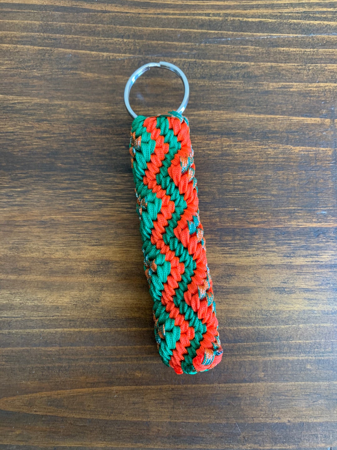 Famu Keychain 5-string Orange & Green Zigzag Paracord Keychain Miami Hurricanes FAMU ...