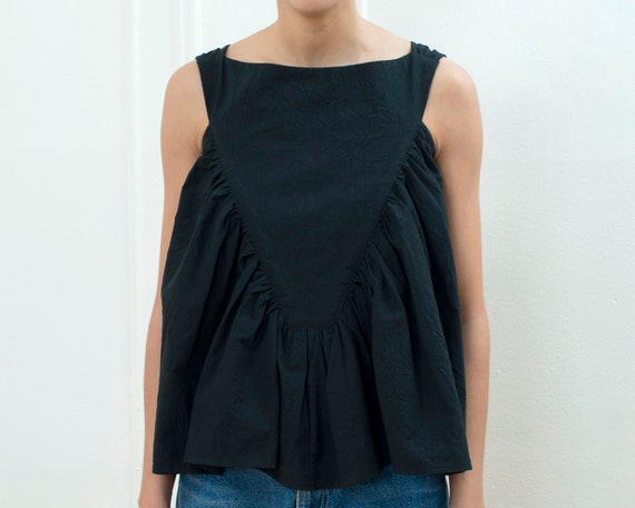 cotton ruffle blouse