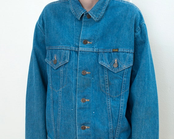 50s jean jacket large | denim jacket | range jack… - image 2