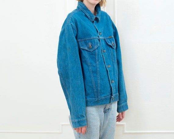 50s jean jacket large | denim jacket | range jack… - image 4
