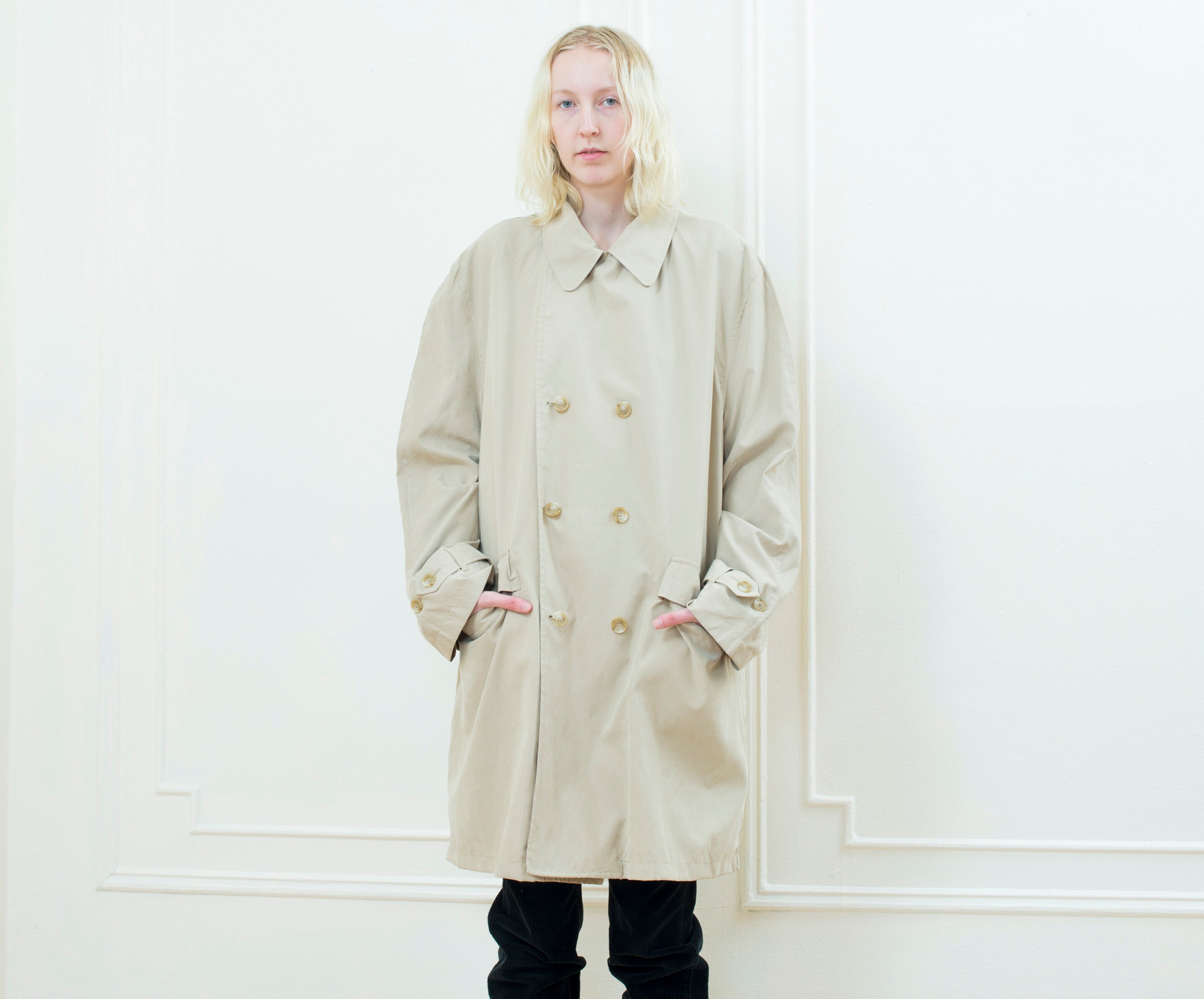 minimalist trench coat