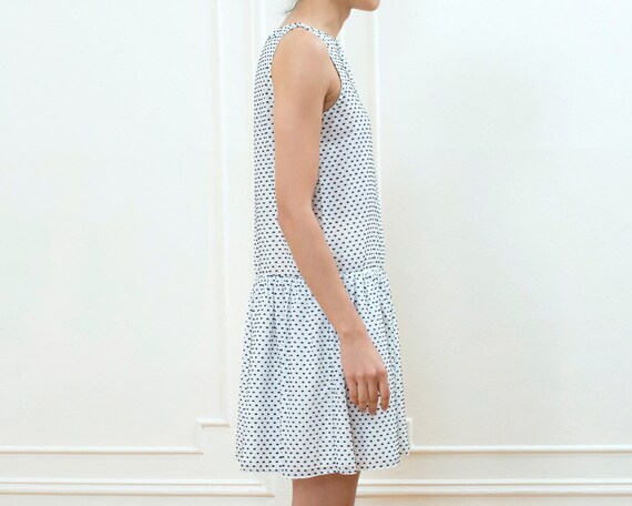 vintage white sheer swiss dot mini dress | boatne… - image 6