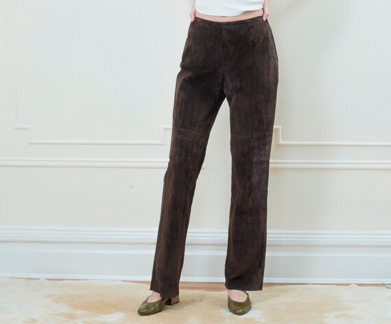 suede leather pants