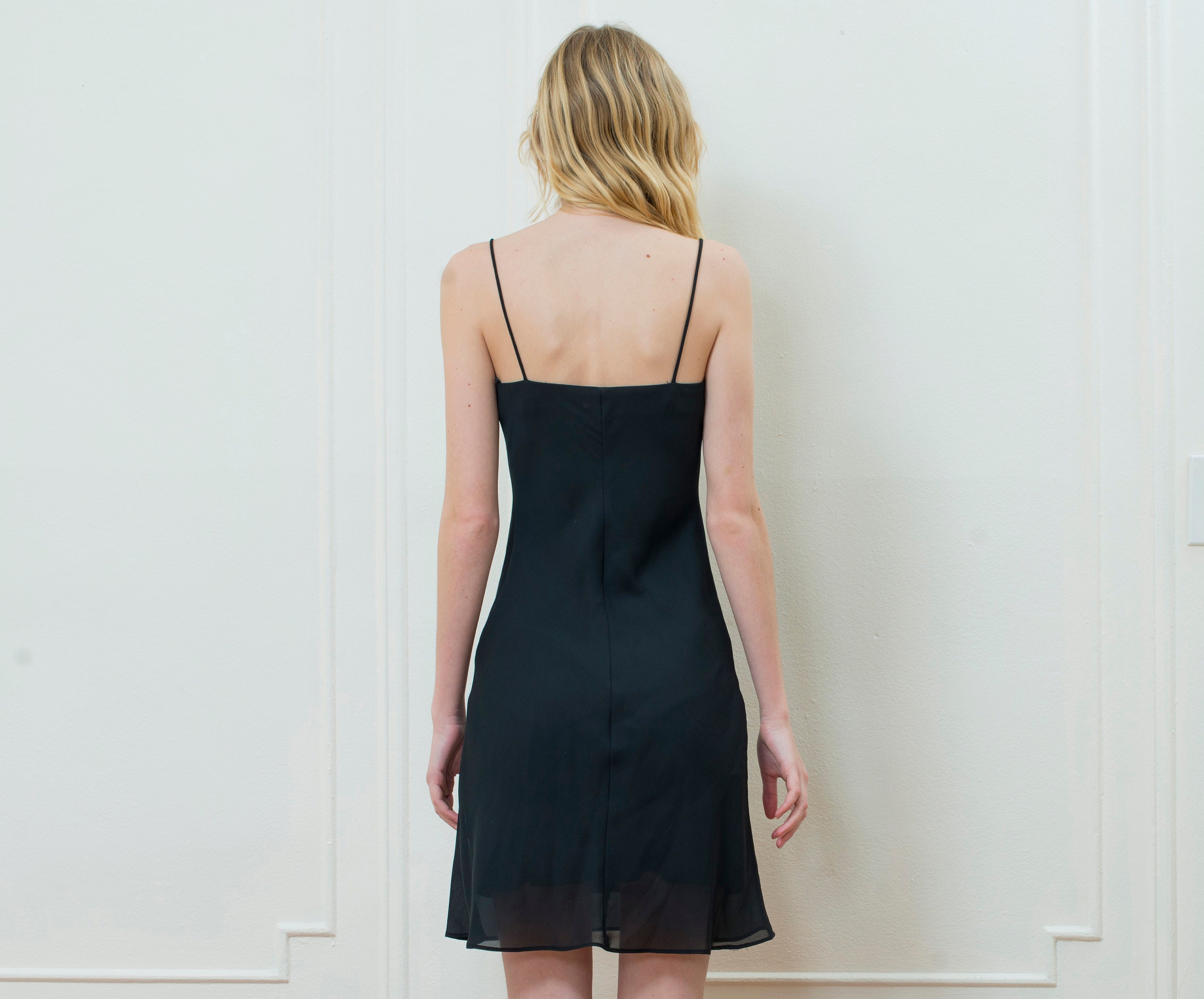 Minimalist black dress minimal mini dress little black | Etsy