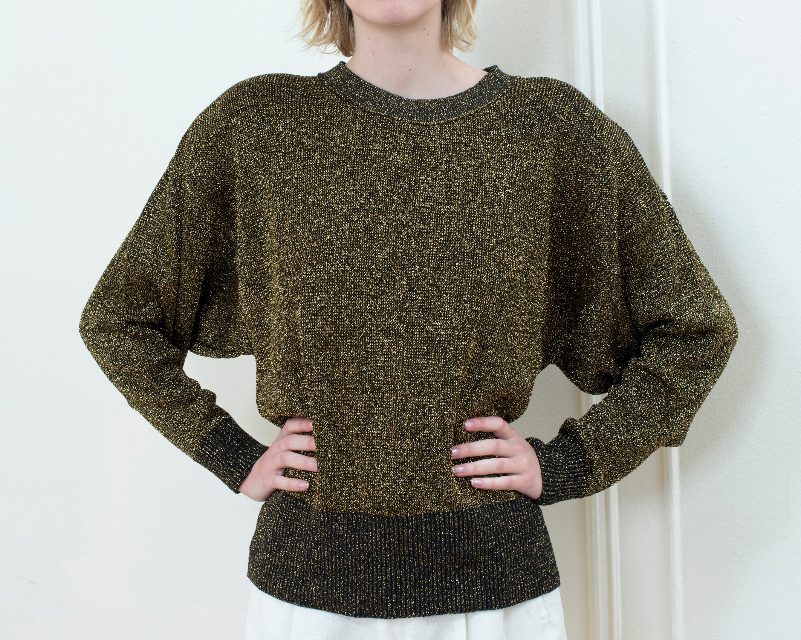 Metallic Sweater - Etsy