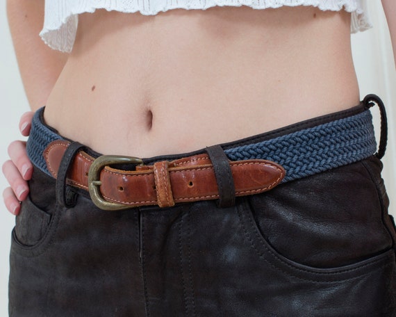 Braided canvas deals belt