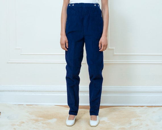Navy blue corduroy pants cheap