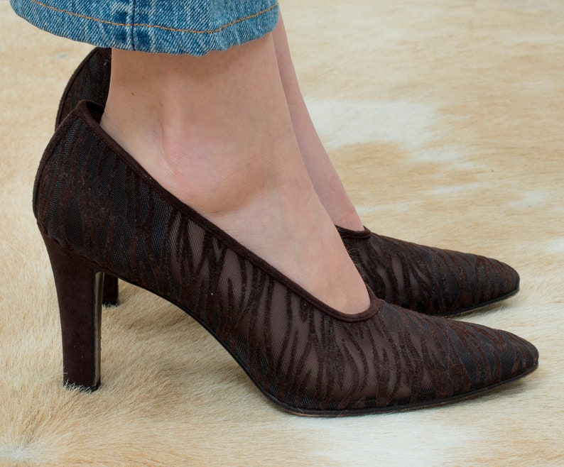 ysl brown pumps