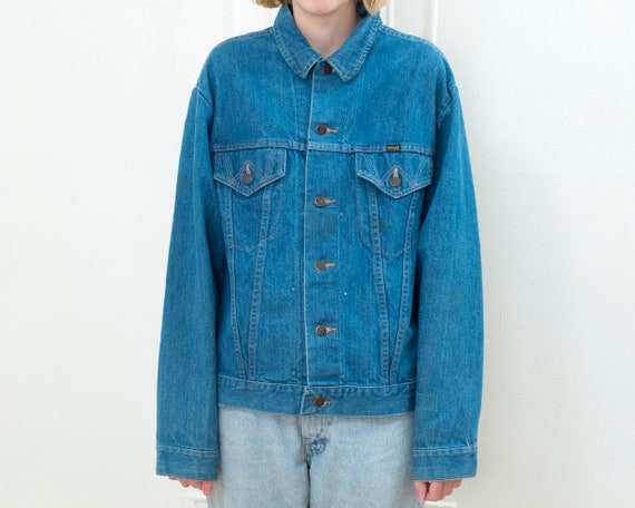 50s jean jacket large | denim jacket | range jack… - image 3