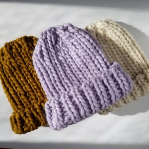 Beginner Friendly Knitting Pattern: Chunky Ribbed Hat Knitting Pattern. Digital PDF Summit Hat. Easy Toque handknit pattern image 8