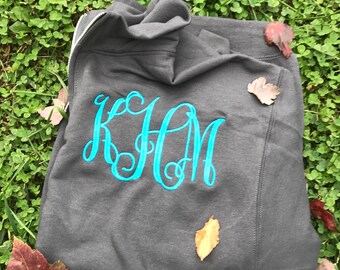 Monogrammed Quarter Zip-Quarter Zip Monogrammed Sweatshirt -1/4 Zip Monogram Pullover Sweater-Gift for Her-Gift Under 30-Bridesmaid Gift
