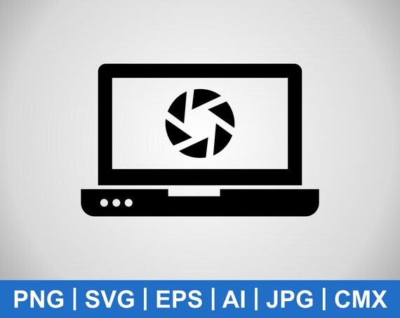 Laptop Camera Svg Camera Shutter Icon Png Eps Ai Jpg Cmx Etsy