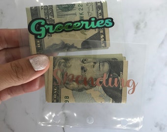 Laminated mini cash envelopes for mini cash binder
