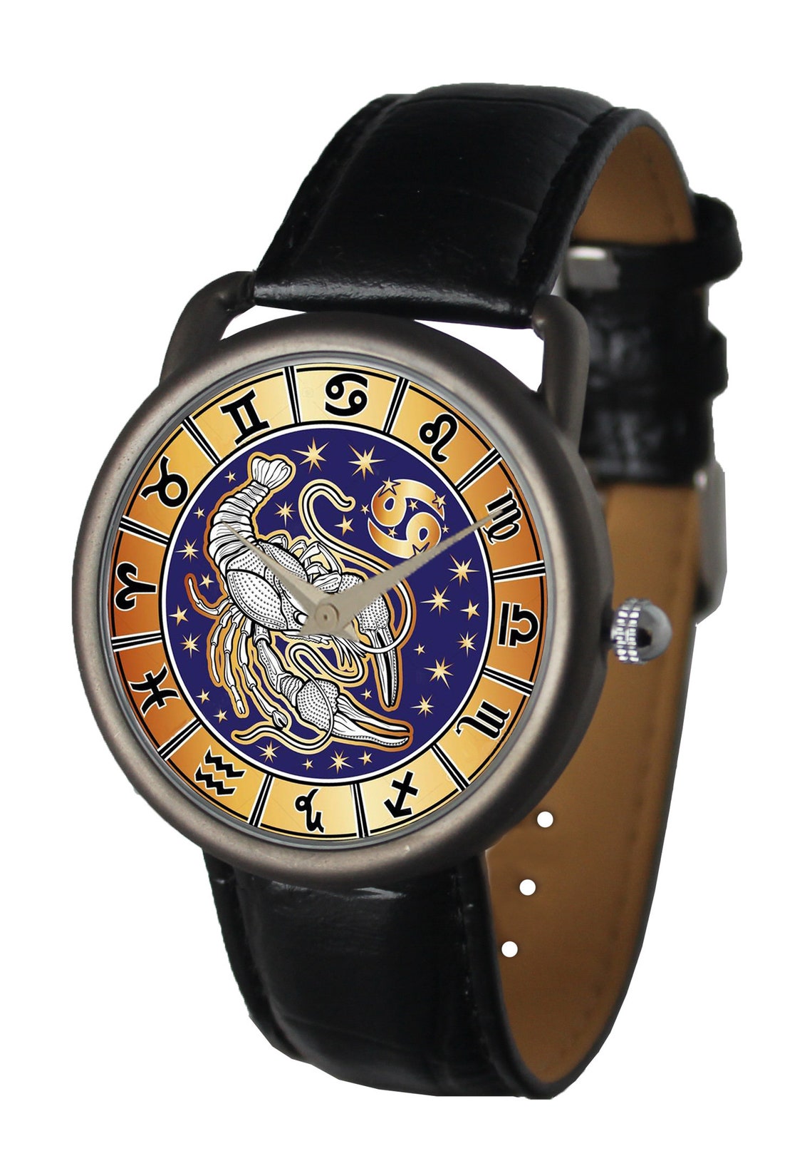 Wrist Man Watch Zodiac Sign Cancerwatch for Himpresent for Etsy