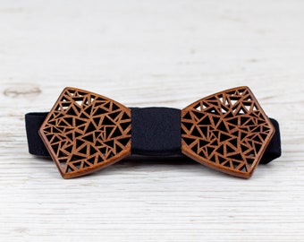 Wooden Bow Tie | Wedding Accessories | Gift for Man, Baby, Teenager