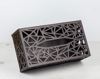Wooden Tissue Box Cover for Elegant Storage and Dispensing
