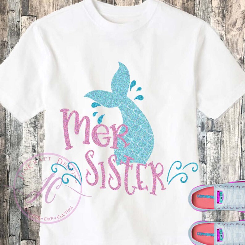 Download Mermaid svg Mer Sister svg Mer Mom svg Birthday svg svg | Etsy