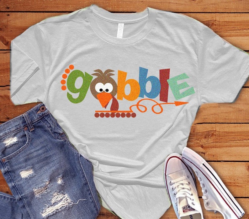 Gobble SVG Cut File Turkey Boy SVG File Thanksgiving Cut File | Etsy