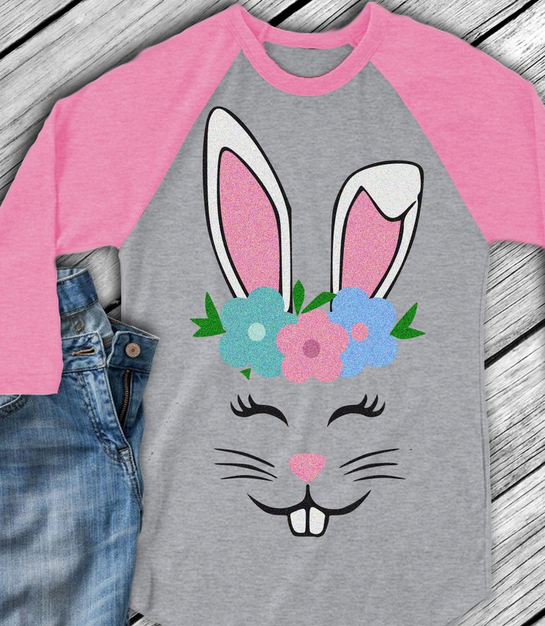 Download Floral Bunny Face SVG Eyelashes FlowersRabbit Easter SVG ...