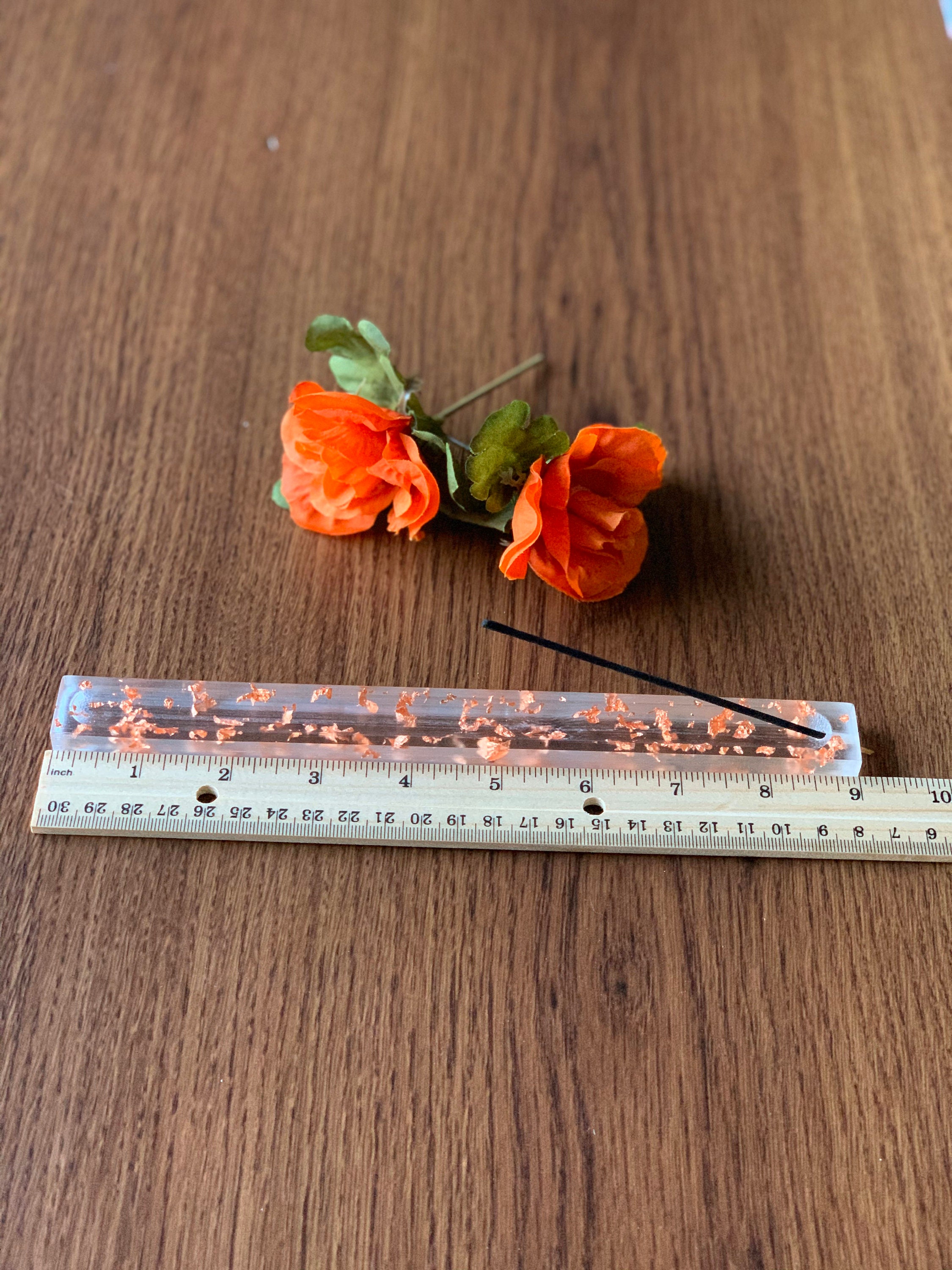 Incense Holder made with Resin and Copper leaf... gifts under Etsy