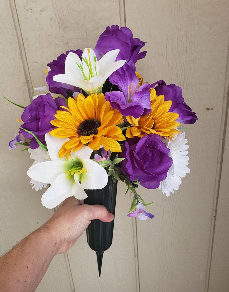 Cemetery Flowers / Grave Flowers/ Cemetery Flowers Etsy