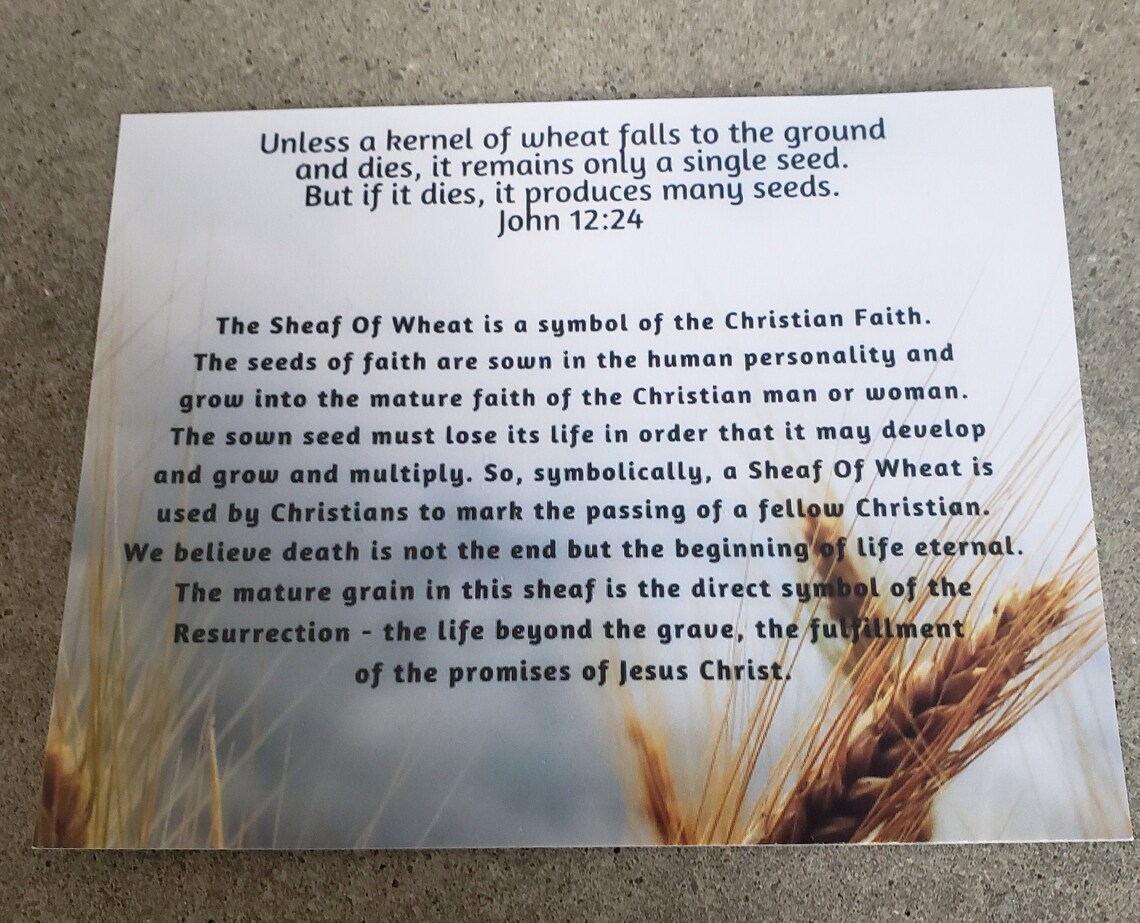 Sheaf of Wheat Cross / Wheat Cross Etsy