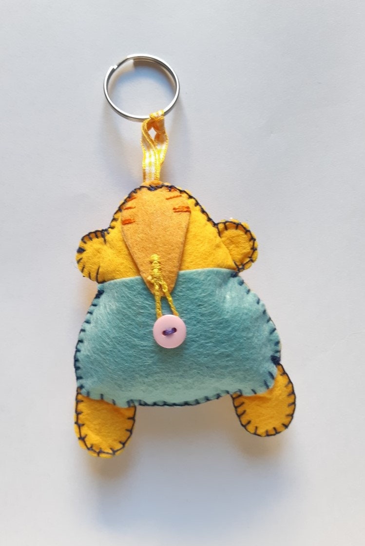 Monsters Handmade Hand Stitched Key Chain Monster Small Monsters Handmade Hand Stitched Key Chain Monster Small