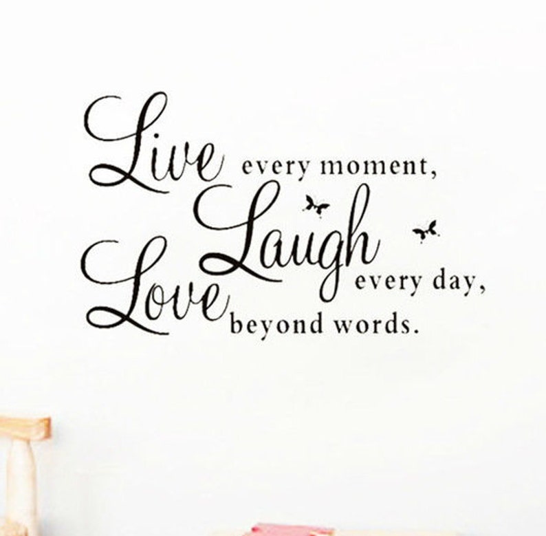 Live Laugh Love Vinyl Wall Sticker E