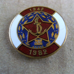 JRM Yugoslav Navy 1942-1982 - Vintage pin badge