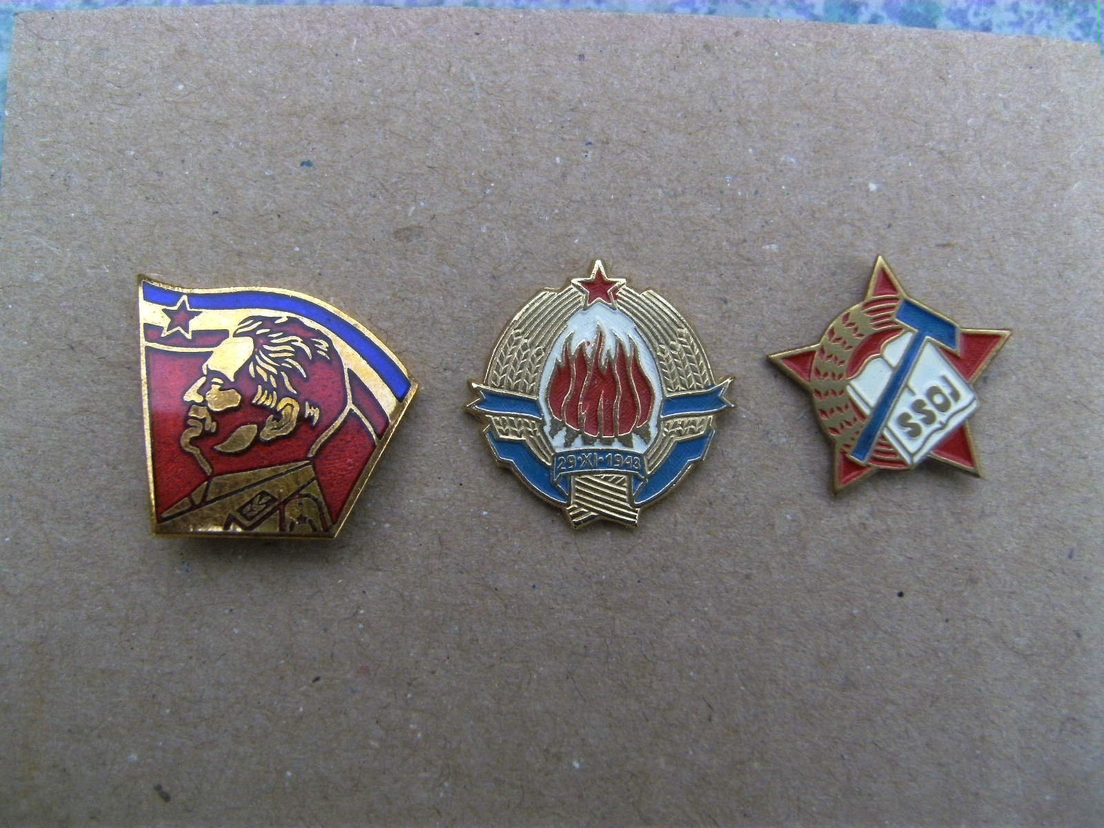 Tito leader of Yugoslavia Coat of arms and SSOJ Alliance of | Etsy