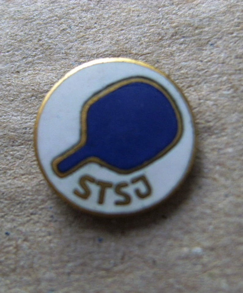 Tennis Federation of Yugoslavia Vintage small Pin Badge Bertoni Milano