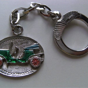 Old car - small and old keyring keychains