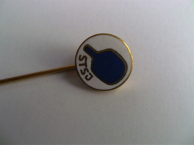 Tennis Federation of Yugoslavia Vintage small Pin Badge Bertoni Milano