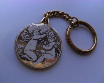 Two angels - Religious keyring keychain